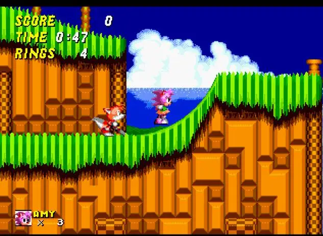 Игровая карта Amy Rose in Sonic The Hedgehog 2 16 bit MD для sega Mega Drive для Genesis