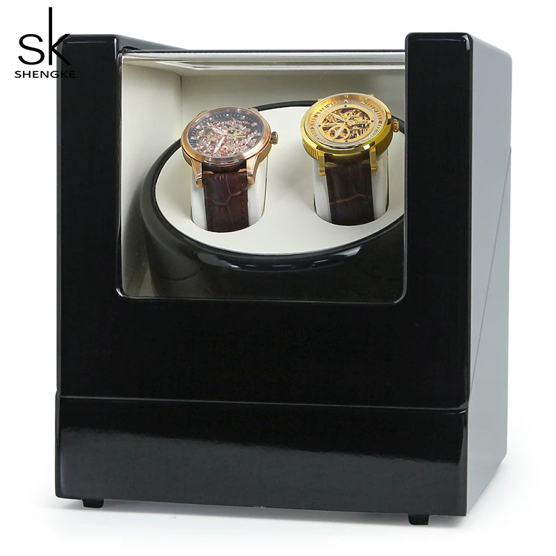 Shengke коробка для часов автоматические механические часы SK намотка на цепочке коробка для часов встряхните настольные часы коробка электродвигатель вращающийся