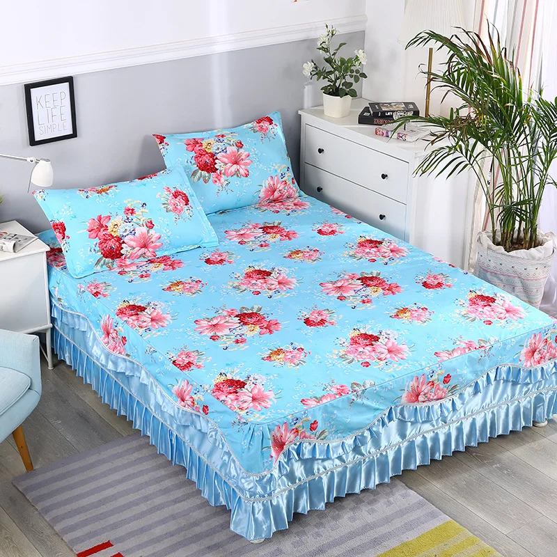 colour 1 Dreampatar современные красные цветы Европейский лотос кружева дома комфортная кровать крышка мода фиолетовый роза один двойной мягкие постельные принадлежности BY246B - Цвет: colour 1