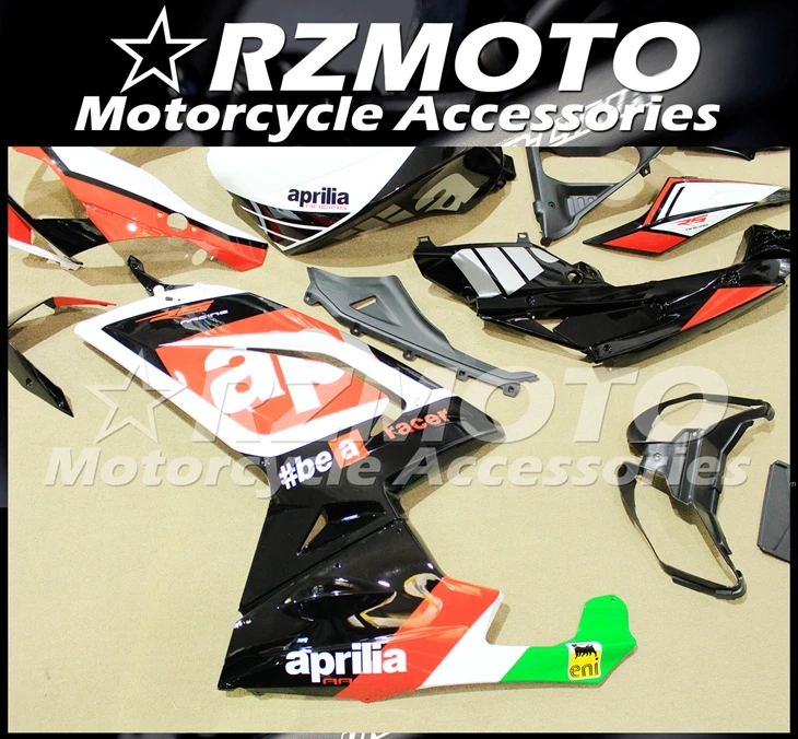 Инъекций ABS Полный обтекатели Наборы подходит для Aprilia RS125 2006 2007 2008 2009 2010 2011 06 07 08 09 10 11 Боди Комплект красного и белого цвета