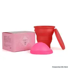 

Medical Silicone Menstrual Cup Foldable Silicone Cup for Clean Menstrual Period Cup Lady Menstrual collector