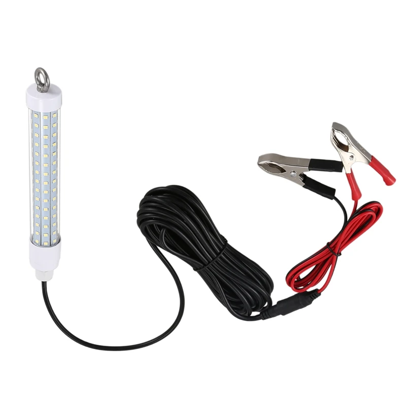 

TOP!-12V 120Led 1000Lumens Lure Bait 10W Night Fishing Finder Lamp Light Shads Fishing Led Boat Fishing Deep Drop Underwater Lig