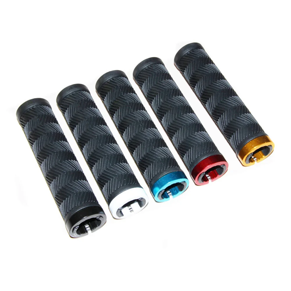 1pair Bicycle Handlebar Grips MTB Road Bike Handle Bar End Anti-Slip Rubber Mountain Bike Soft Lock On Handlebar Cover BC0212 (1)