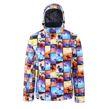 Мужские лыжные куртки, зимние теплые водонепроницаемые ветрозащитные куртки для сноуборда, Женская альпинистская мужская зимняя Лыжная спортивная одежда