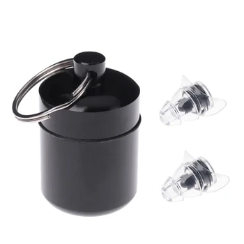 

Quality 1 Pair Soft Silicone Ear Noise Cancelling Earplugs Protection Reusable Music Earplugs Noise Reduction For Travel Sleep D