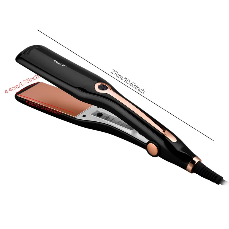 CkeyiN plancha eléctrica de pelo, placa ancha de 44CM, herramientas de  estilismo de revestimiento de cerámica, 4 engranajes, alisador ajustable| Planchas de pelo| - AliExpress