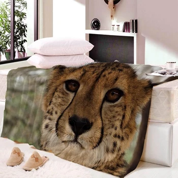 

Animal Cheetah Resting On The Branch Flannel Fleece Bed Blanket Bedspread Coverlet Bed Cover Soft Warm Blankets