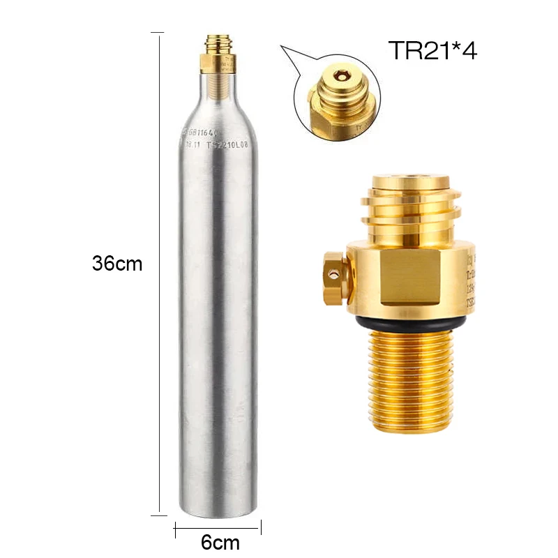 Soda Bottle Adapter,TR21-4 Brass Valve for Soda Cylinder M18*1.5 Thread Replacement Valve Co2 Cylinder Aerator Water Making