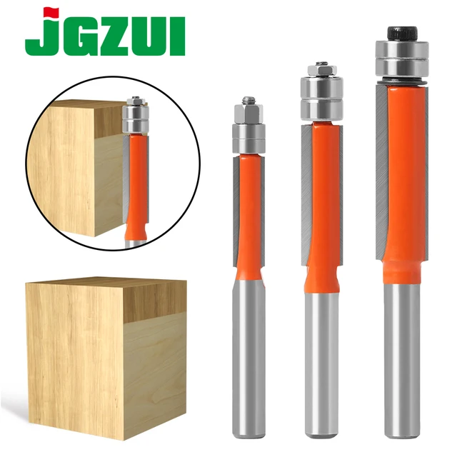 Set Di 4 Frese Per Legno Gambo 8mm, Punte Per Legno Metallo, Fresatura Con Cuscinetto, Strumenti Per La Lavorazione Del Legno Per Tagliare Il Legno (4 - Foto 11