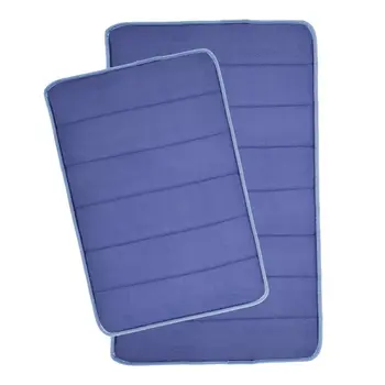 

New Bath Mat Bathroom Bedroom Non-slip Bathroom Shower Bath Door Mat Machine Washable Microfibre Memory Foam Mat Hot