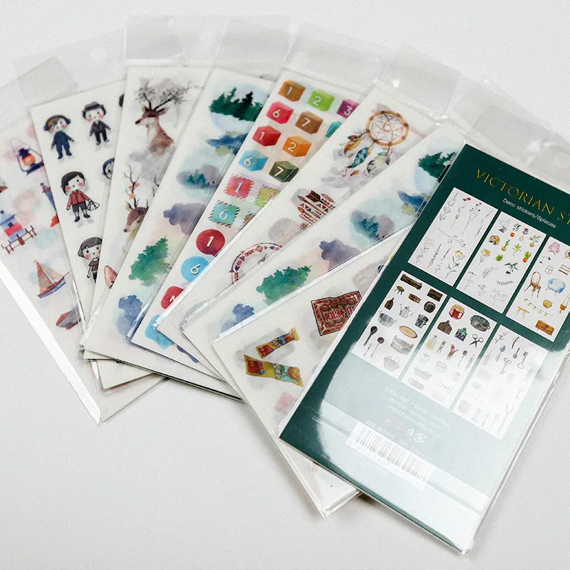 

20set/pack Stationery Stickers Kawaii Creative cartoon Diary Planner Decorative Mobile Stickers Scrapbooking DIY Craft Stickers