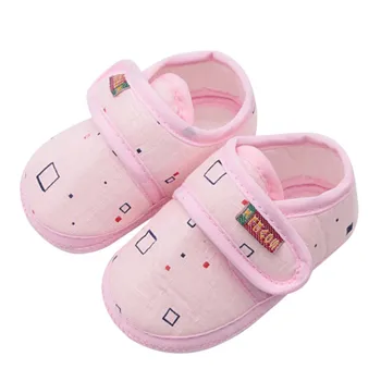 

Baby Girls Shoes Cotton Infant Prewalker Toddler Girls Kid Bowknot Soft Anti-Slip Crib First Walkers Shoes 0-18 Months dropship