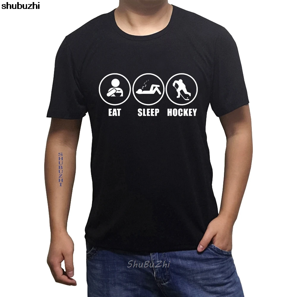 HOCKEY EAT SLEEP REPEAT team player/pro mom/dad I love usa Youth футболка S-5XL модная Стильная мужская