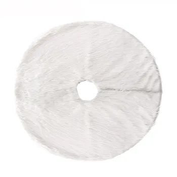

Christmas Tree Skirt Cover Soft Snow White Christmas Tree Skirt Xmas Ornaments Cover Christmas Decorations for home navidad