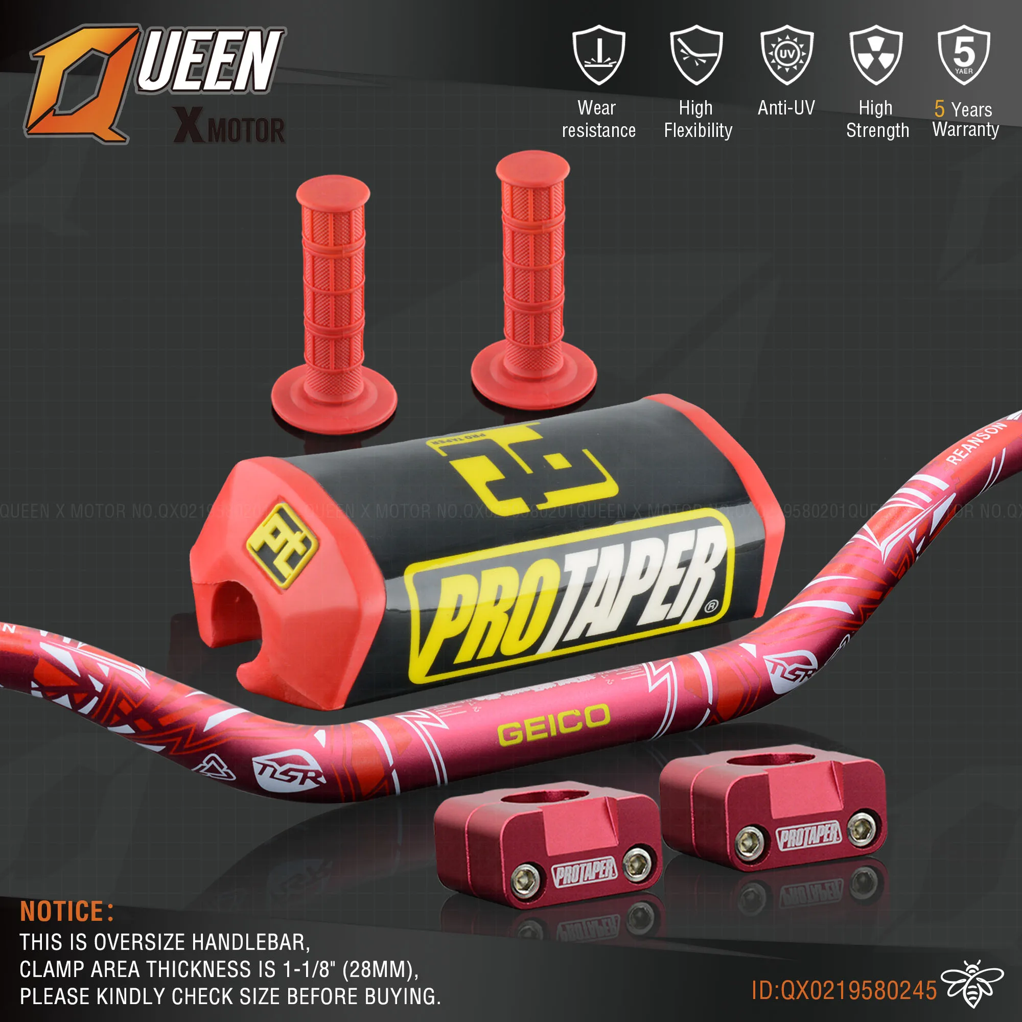 Руль для Pro Taper Pack Bar 1-1/" 6 дней Fatbar Колодки Ручки Pit Pro Racing Dirt Pit Bike мотоцикл с адаптер cnc