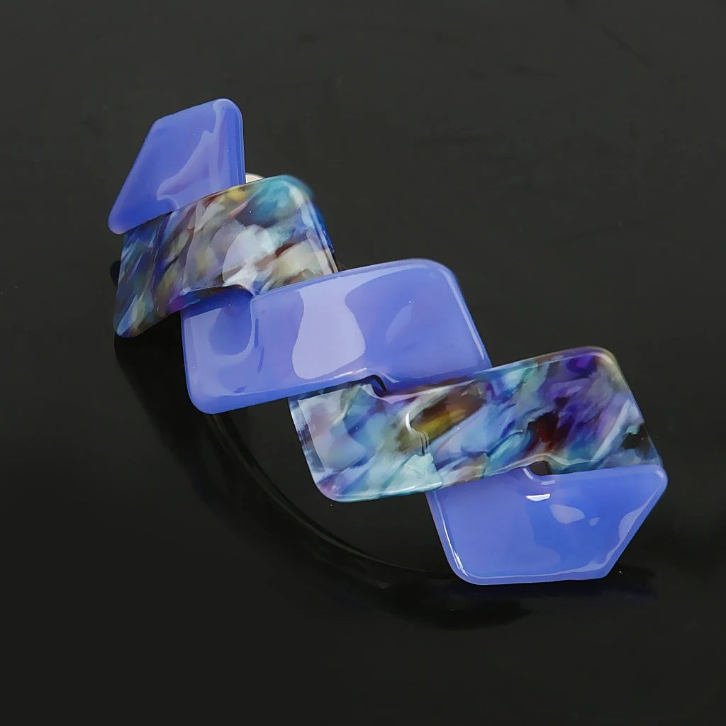 2 Pieces Hair Clip Girl Acrylic Girl For Hair Barrettes Bride Decoration Hair Accessory Hairdressing  Purple and Brown
