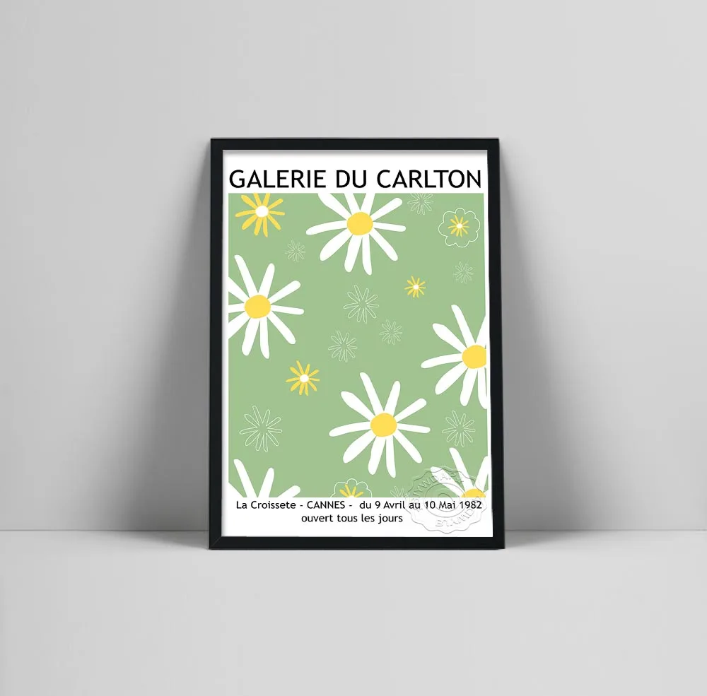 Flower Galerie du Carlton Canvas Paitning Vintage Art Posters and Prints Retro Wall Decor Picture for Bedroom Living Room | Дом и сад
