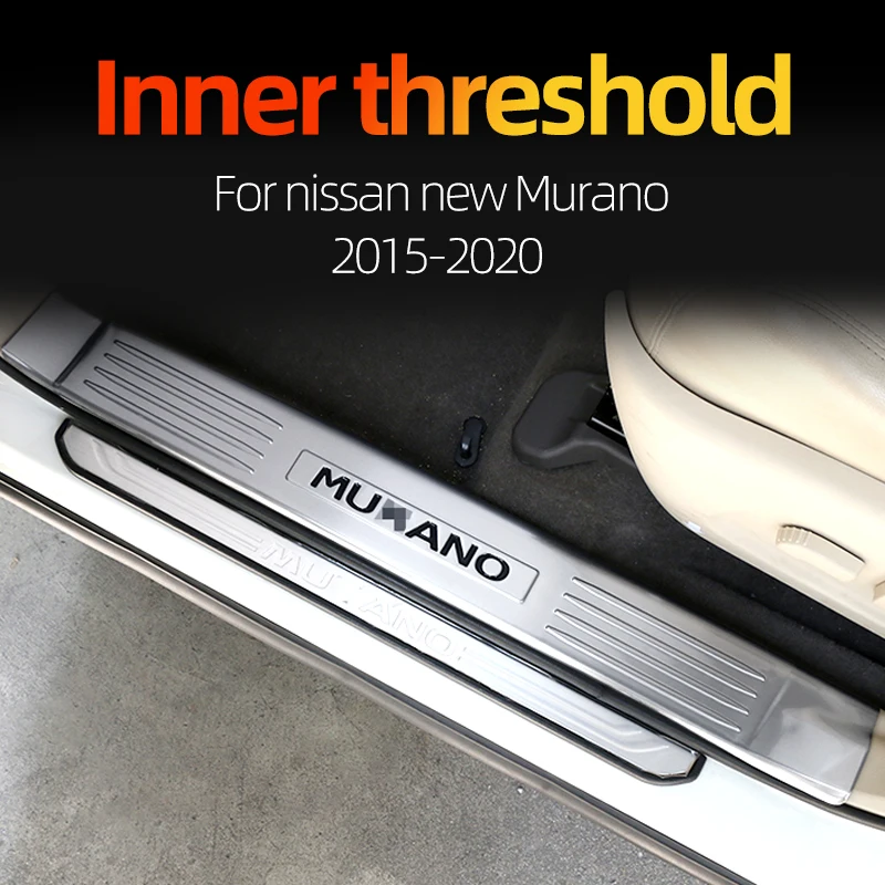 

Threshold bar Welcome pedal stainless steel Bright bar modification All-inclusive protection For Nissan new Murano2015-2020