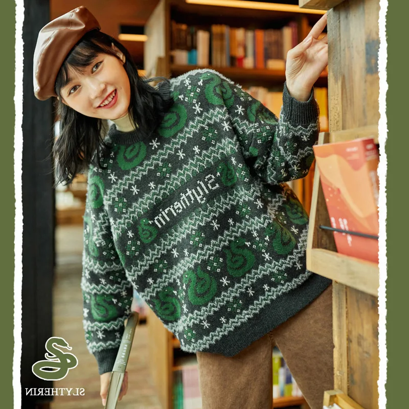 Suéter de estilo Preppy para mujer, jersey de manga larga con estampado de animales, ropa de punto para la escuela, nuevo, Primavera, 2020