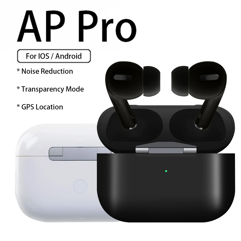 

AP Pro TWS Wireless Earphone Airpoder Air 3 Pro 1:1 Clone Transparency Mode Noise Reduction GPS Location Sport Headset Not i12