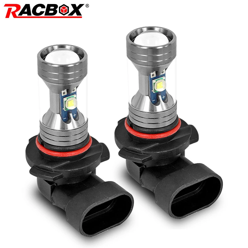 Racbox 2 шт., автомобильный мини H8 H11 led 9005 hb3 9006 hb4 H7, противотуманная лампа, лампа, дневной ходовой светильник, белая Поворотная лампа, тормозной светильник, лампа 12 В