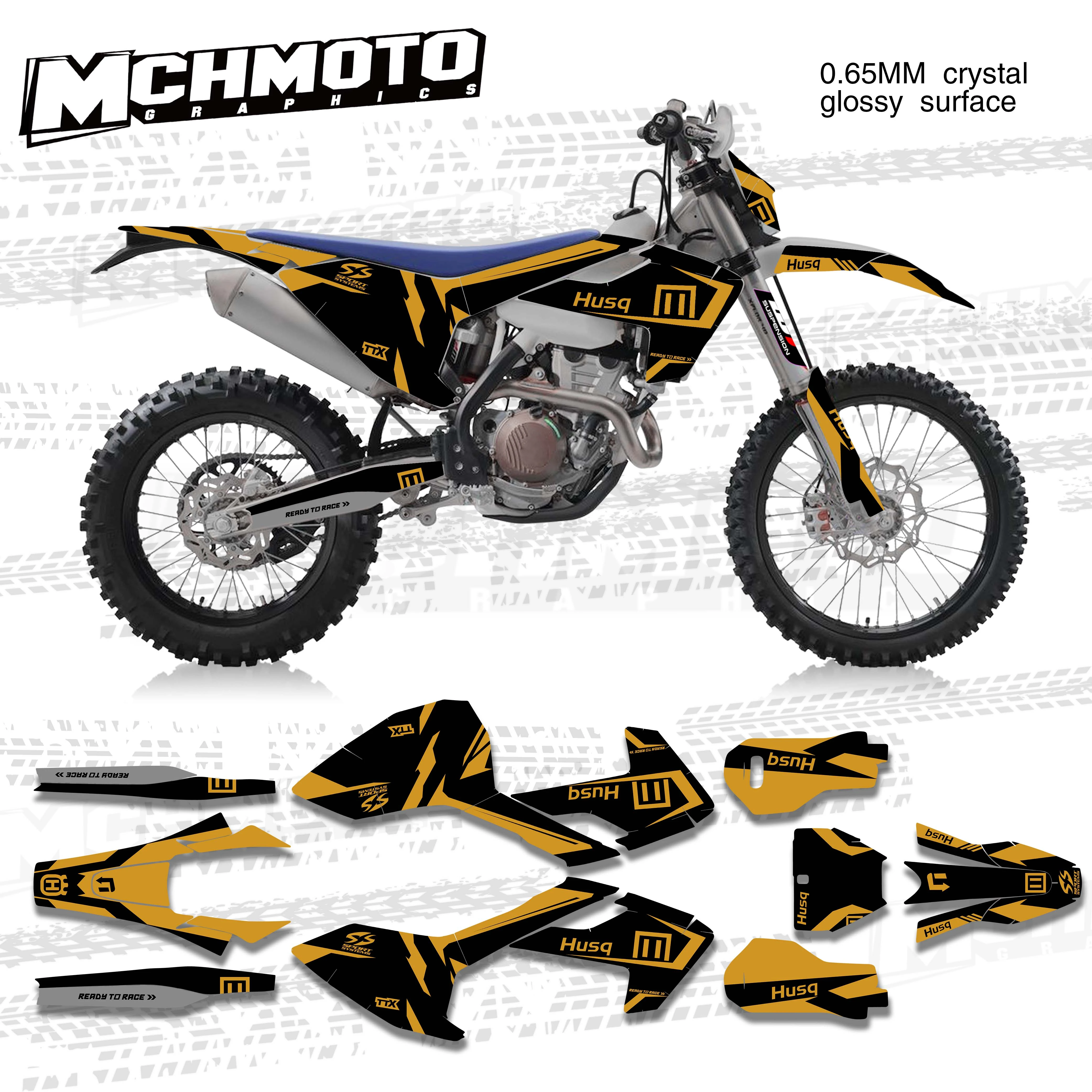 Mchmfg Motorcycle Team Graphic Decal Sticker Kit Deco For Husqvarna Te Fe Tx 17 19 Tc Fc Tx 16 18 125 150 0 250 35 Decals Stickers Aliexpress