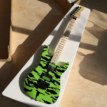 

Hand drawn professional playing electric guitar, can be customized to your favorite patterns and colors