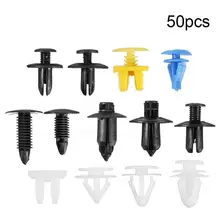 

50Pcs Universal Mixed Auto Car Bumper Door Panel Clips Retainer Fastener Rivet