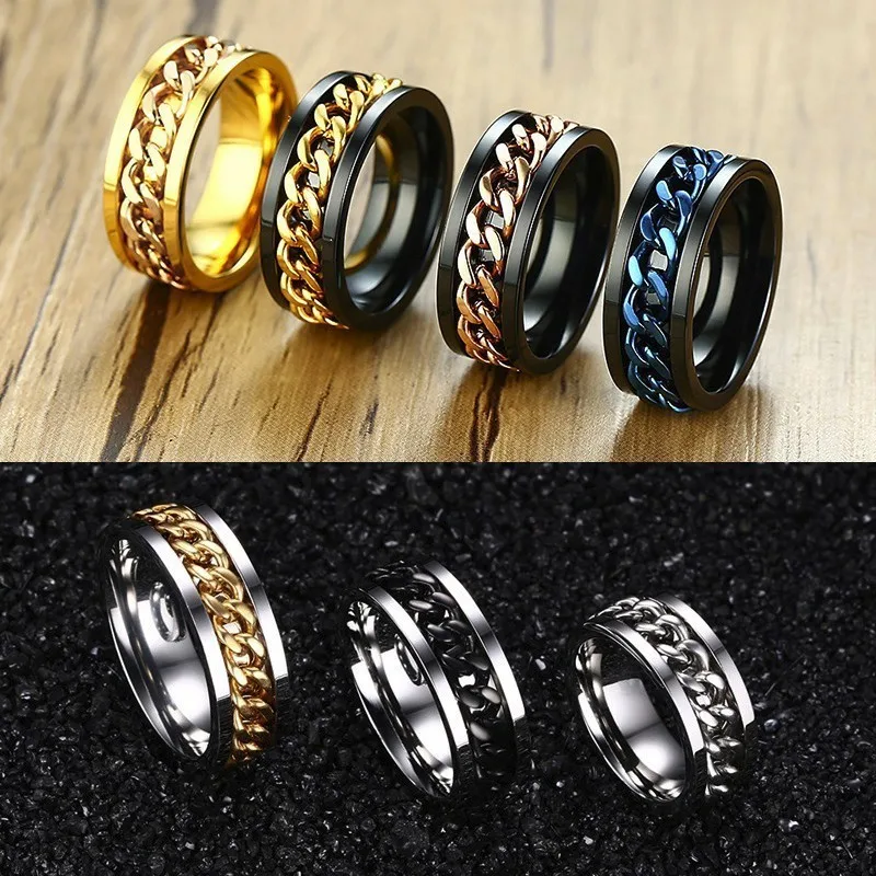 New Titanium Steel Punk Defense Ring Multi Functional Rings For Men And  Women Stress Relief Spinner Rings Self-help Ring Gift - AliExpress