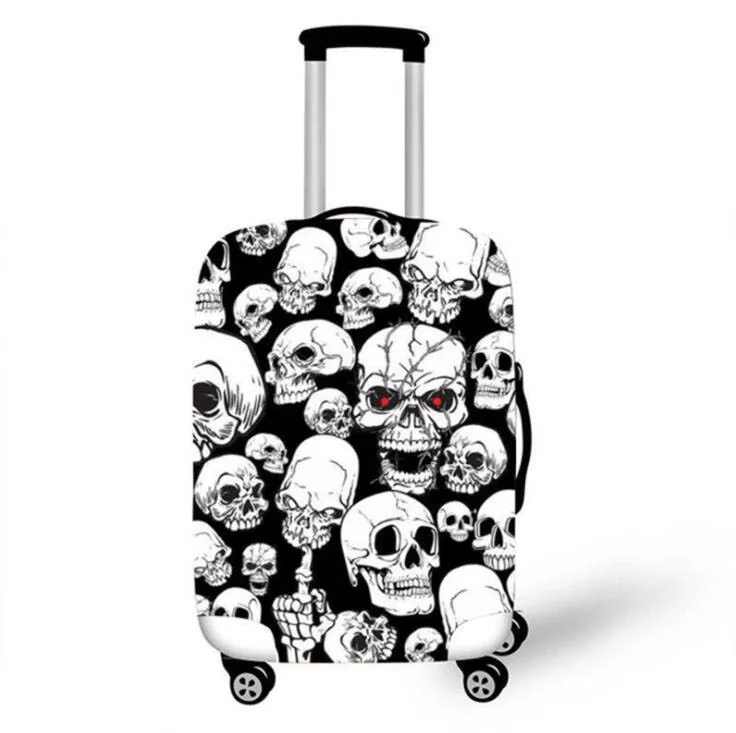 Wehyah спандекс чехол для чемодана Чехлы туристические аксессуары Хэллоуин Печатный пылезащитный чехол 18-32 ''защитный чехол ZY134 - Цвет: R