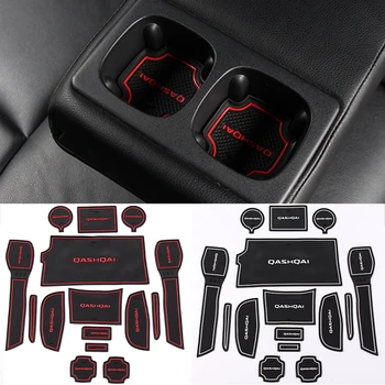 

For Nissan Qashqai J11 2014 2015 2017 2018 2019 Rubber Slot Pad Non-slip Cup Mats Silica Gel Anti Slip Door Groove Mat