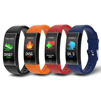 

Multi-functional Bluetooth Smart Watch Wristband Bracelet For Sensor Fitness Health Management Thermometer Measuring Universal