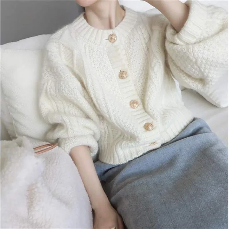 

Women's Sweater Short loose casual jacket knitted cardigan 2020 new autumn