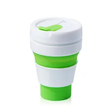 Горячая Складная силиконовая чашка портативная силиконовая телескопическая чашка Питьевая Складная кофейная чашка для воды многофункциональная силиконовая чашка