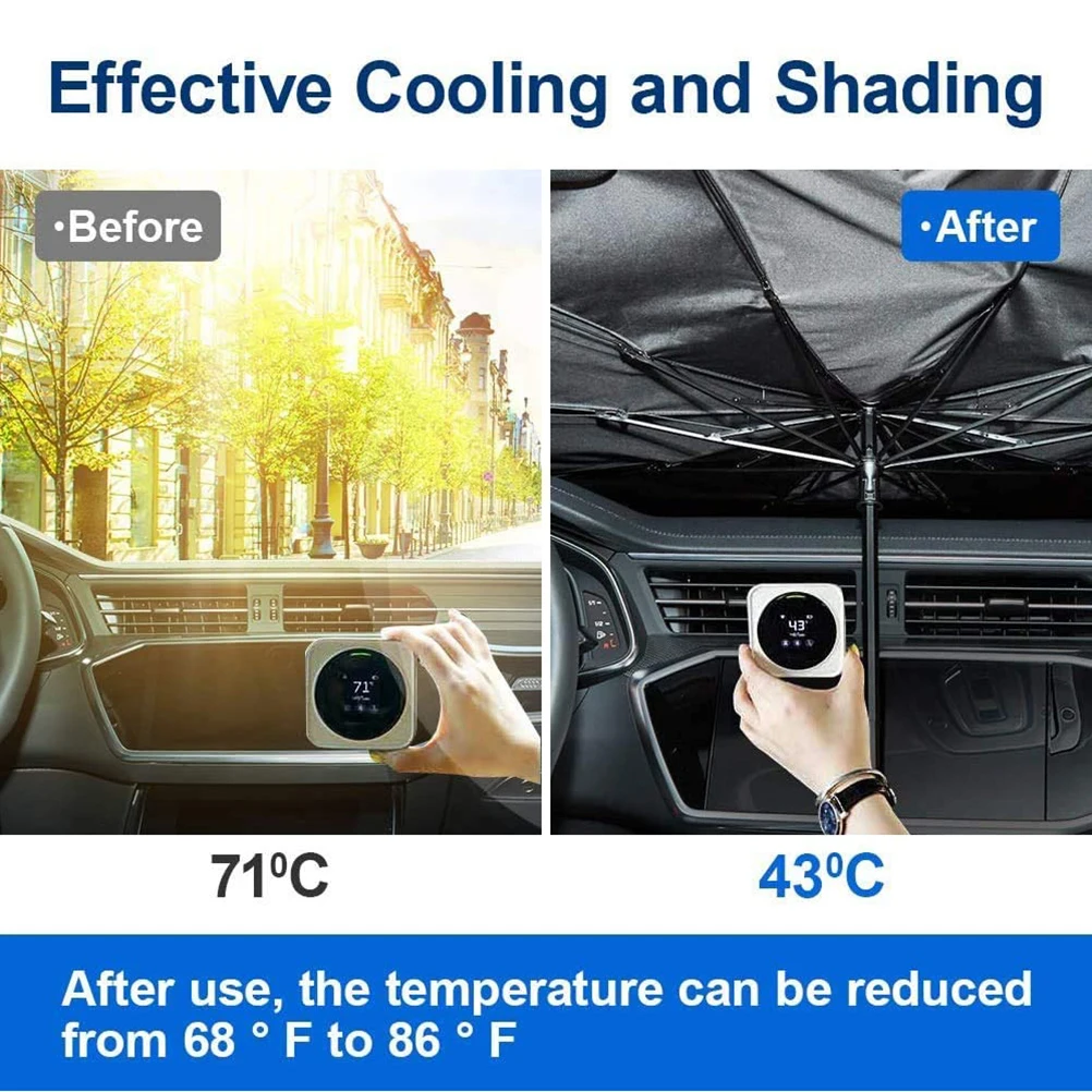 Foldable Car Windshield Sun Shade Umbrella Car Cover Sunshade Heat Insulation Front Window Interior Protection Accessories car sunshade windshield sunshade windshield sun shade