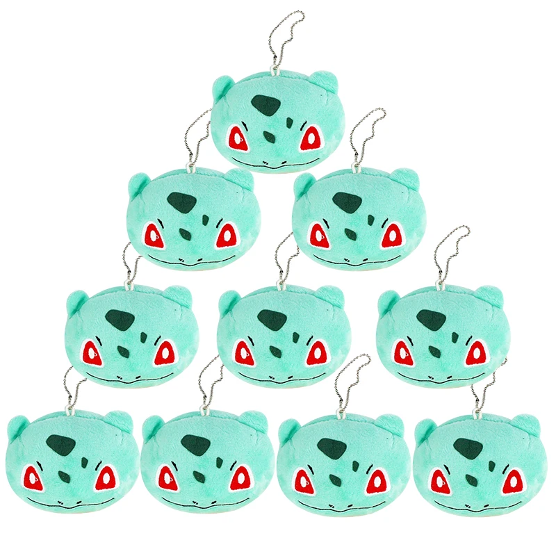 8 см, 10 шт./лот аниме Bulbasaur плюшевые Брелоки сумка милые Подвески мягкая игрушка кукла подарки для детей