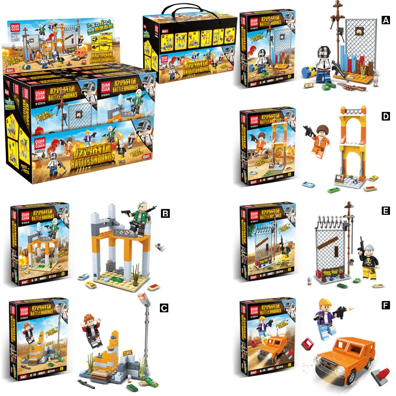

Set Jedi Survival Toy Stimulate Battlefield Building Blocks Chicken Airdrop Military Minifigures Fight Inserted Small Particles