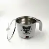 1.5L 220V Multifunction Electric Stainless Steel Hot Pot Mini Noodles Rice Cooker For Travel And Home Using EU/AU/UK/US Plug 5
