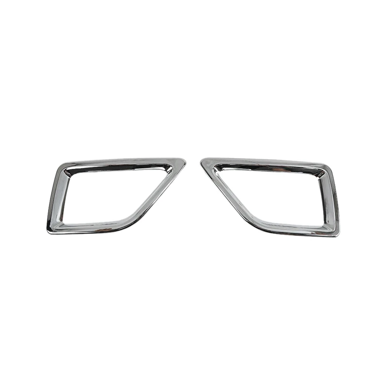 

2Pcs Chrome Front Bumper Air Inlet Vent Cover Trim for Jeep Cherokee 2019+