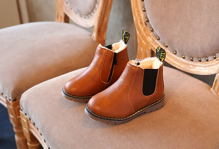 England Style Kids Shoes Boys Girls Boots Autumn Winter Fashion Vintage Shoes Children Martin Short Ankle Boots ботинки детские