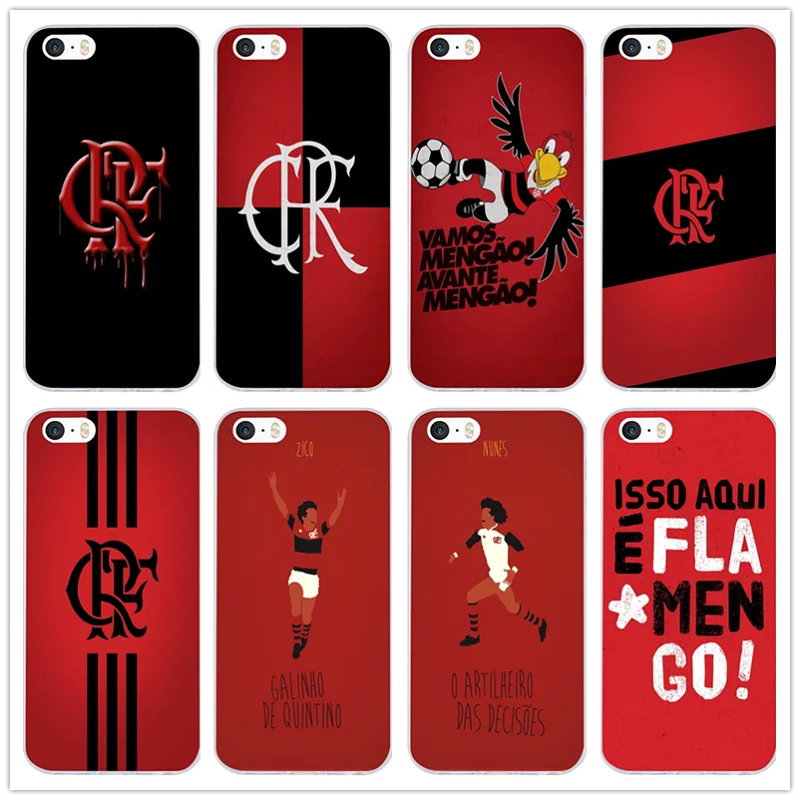Модный чехол Clube De Regatas Do flamмаго мягкий силиконовый из ТПУ для iPhone 8 7 6 6S Plus X 10 5