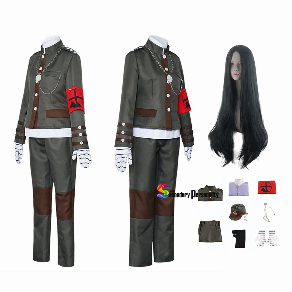 cat woman costume 2021 New Fashion Anime Danganronpa Korekiyo Shinguji Uniform Top Pants Full Set Cosplay Costume  halloween best halloween costumes