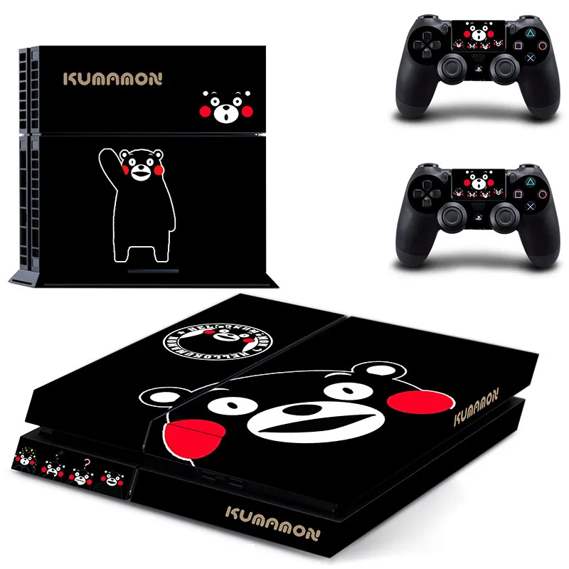 DPTM0768 Kumamon PS4 наклейки виниловые кожа PS 4 Стикеры Play station 4 домашнего декора для Игровые приставки 4 консоли и 2 контроллера - Цвет: DPTM0768