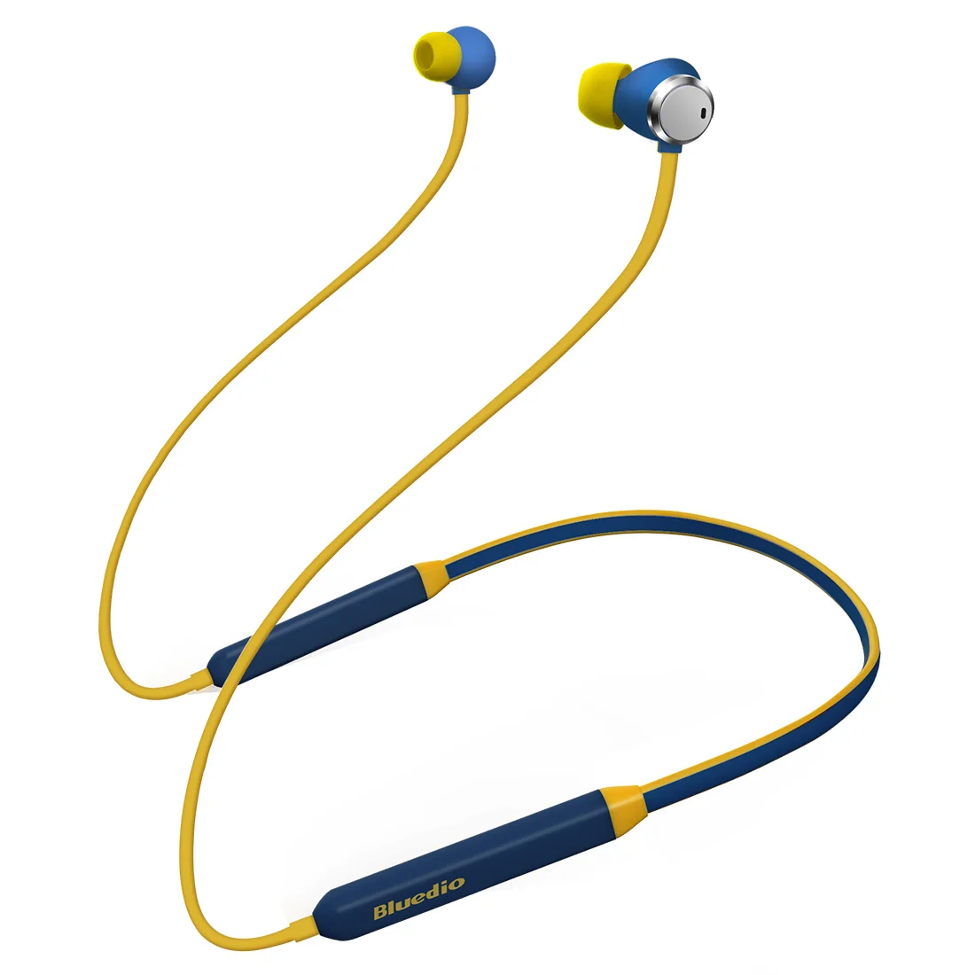 Bluedio TN Спортивная bluetooth-гарнитура ANC наушники с шумоподавлением магнитные дизайнерские Беспроводные наушники с шейным ремешком - Цвет: yellow