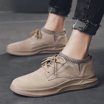 

Autumn 2020 retro casual shoes pigskin men's shoes British low top Martin boots men's leather shoes