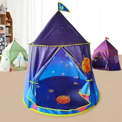 Corralito portátil con patrón de espacio para niños, parque infantil grande, PISCINA DE BOLAS, piscina seca