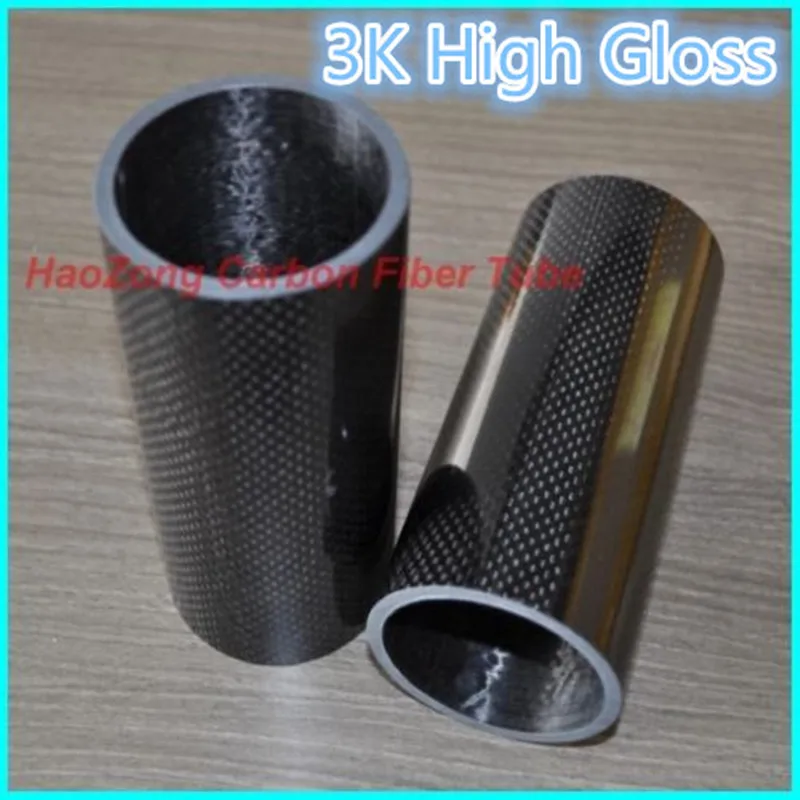 Tubo in Fibra di Carbonio Opaco Twill 3K 2 Pezzi, Lunghezza