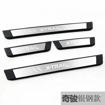 

High-quality stainless steel Plate Door Sill Welcome Pedal Car Styling Accessories 4pcs/set for Nissan X-Trail X Trail2014-2019