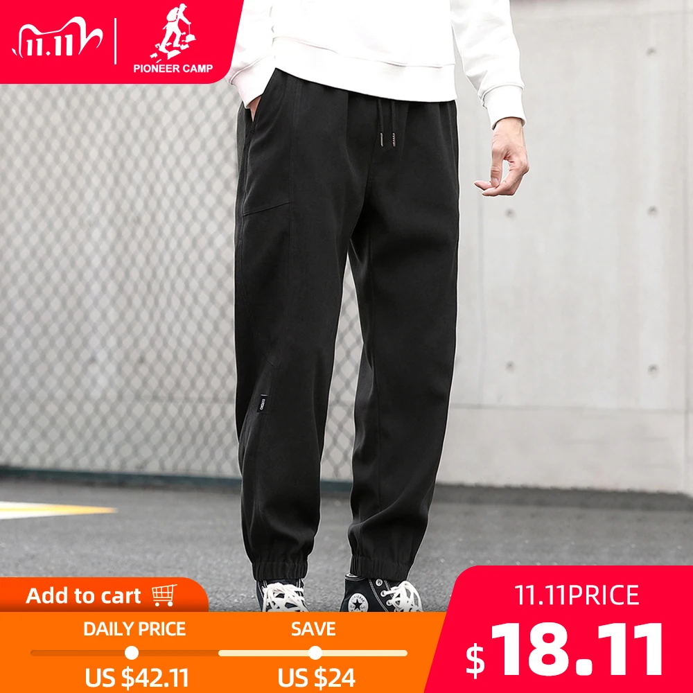 

Pioneer Camp New Casual Pants Men Cotton Black Blue Fashion Streetwear Hip Hop Autumn Trousers Male XXS002241