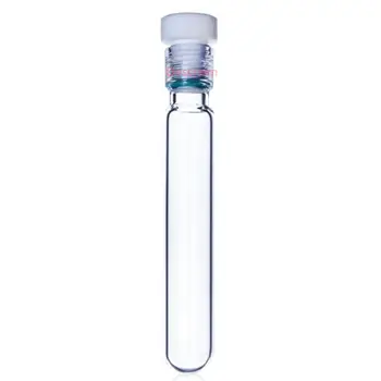

Glass High Pressure Bottle Heavy Wall Vessel With #15 PTFE Thred Lab Flask